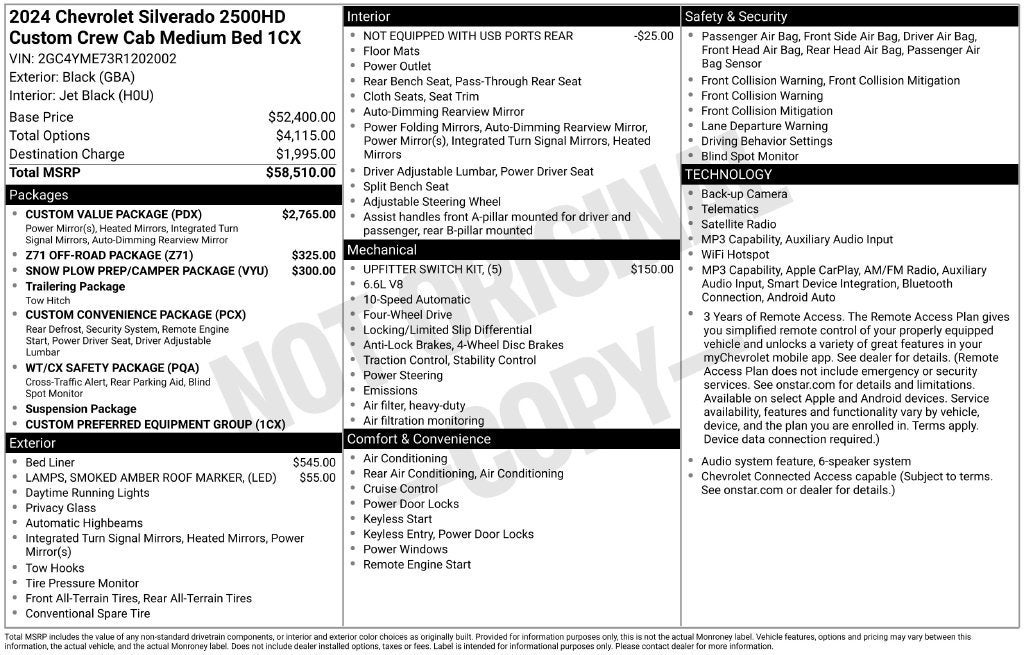2024 Chevrolet Silverado 2500 HD Custom