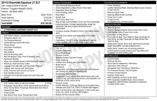 2015 Chevrolet Equinox LT 2LT