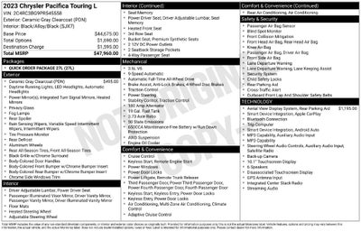 2023 Chrysler Pacifica Touring L