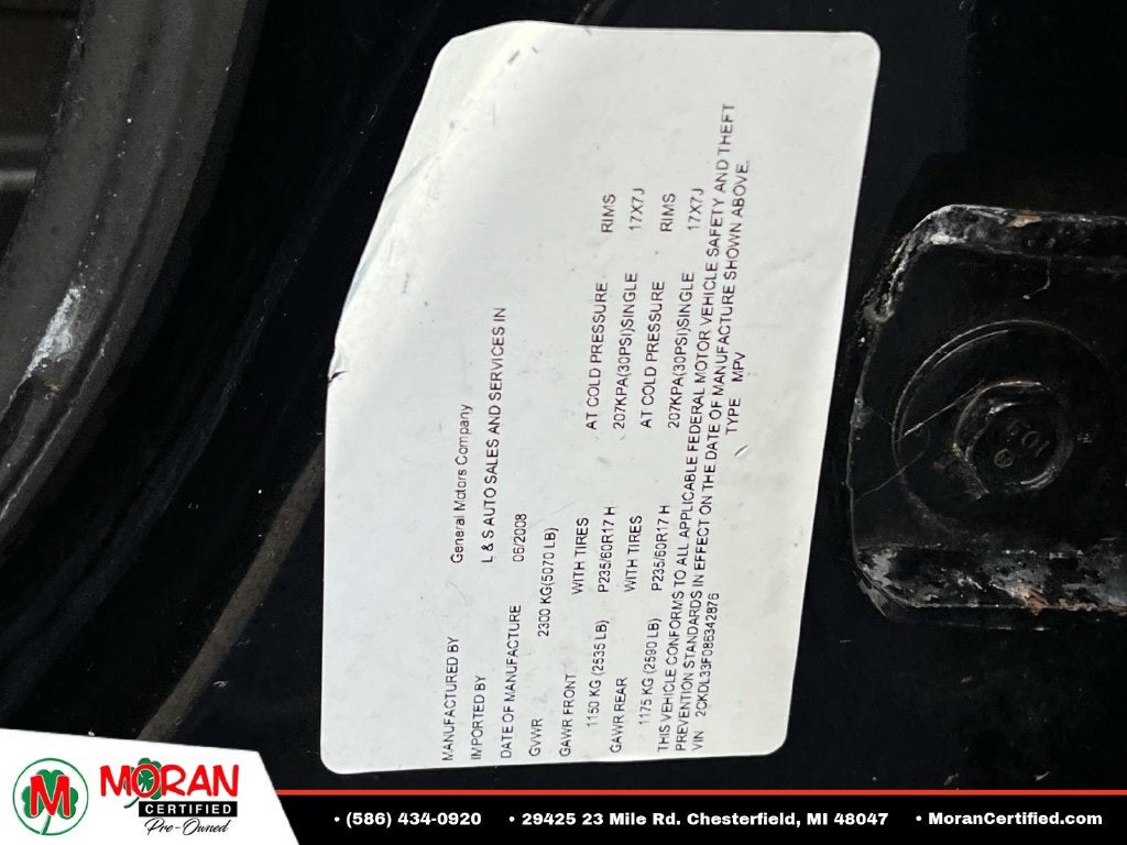 2008 Pontiac Torrent Base