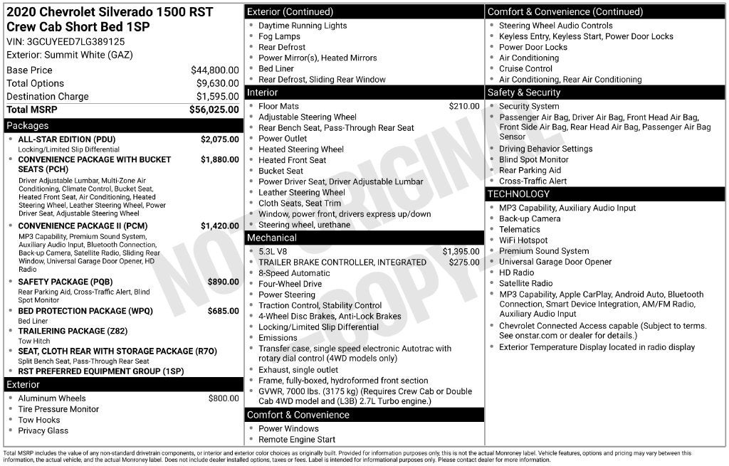 2020 Chevrolet Silverado 1500 RST